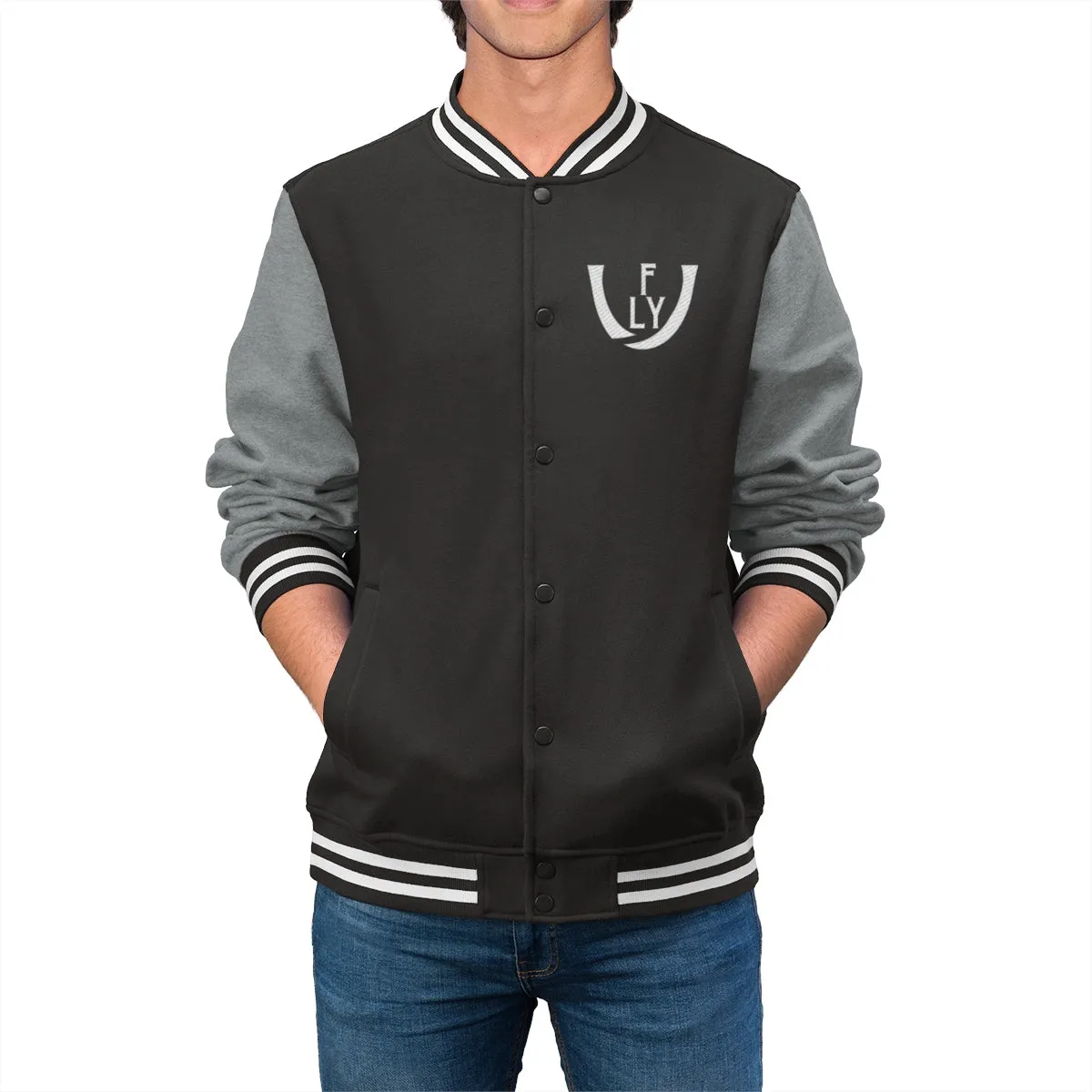 Unidentifly Varsity Jacket (front logo)