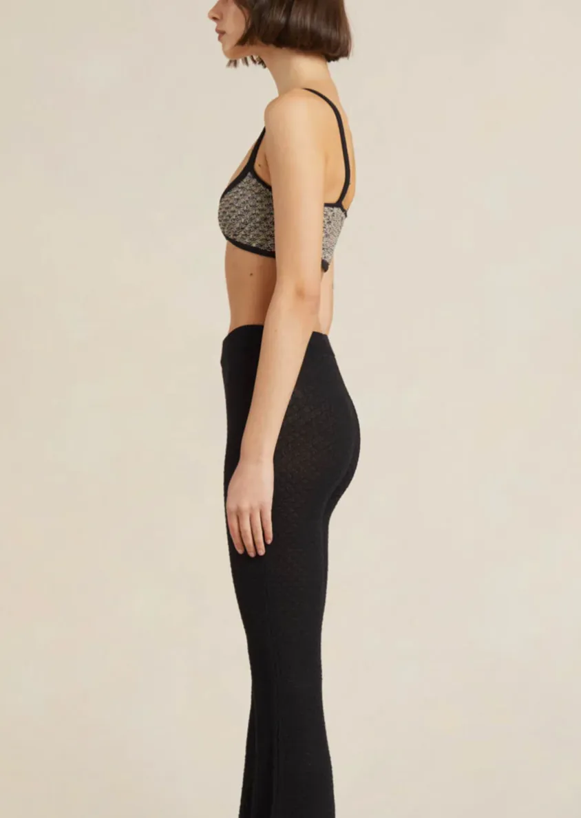 Valentina Knit Brallette - Black/Oat