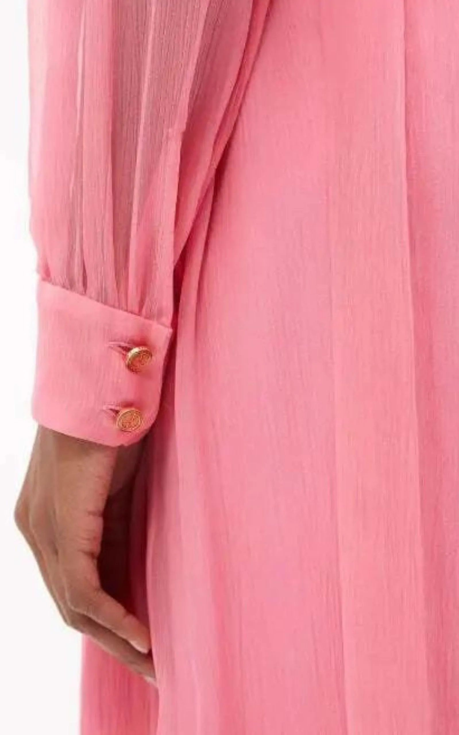 Velvet Ties Silk-chiffon Midi Dress
