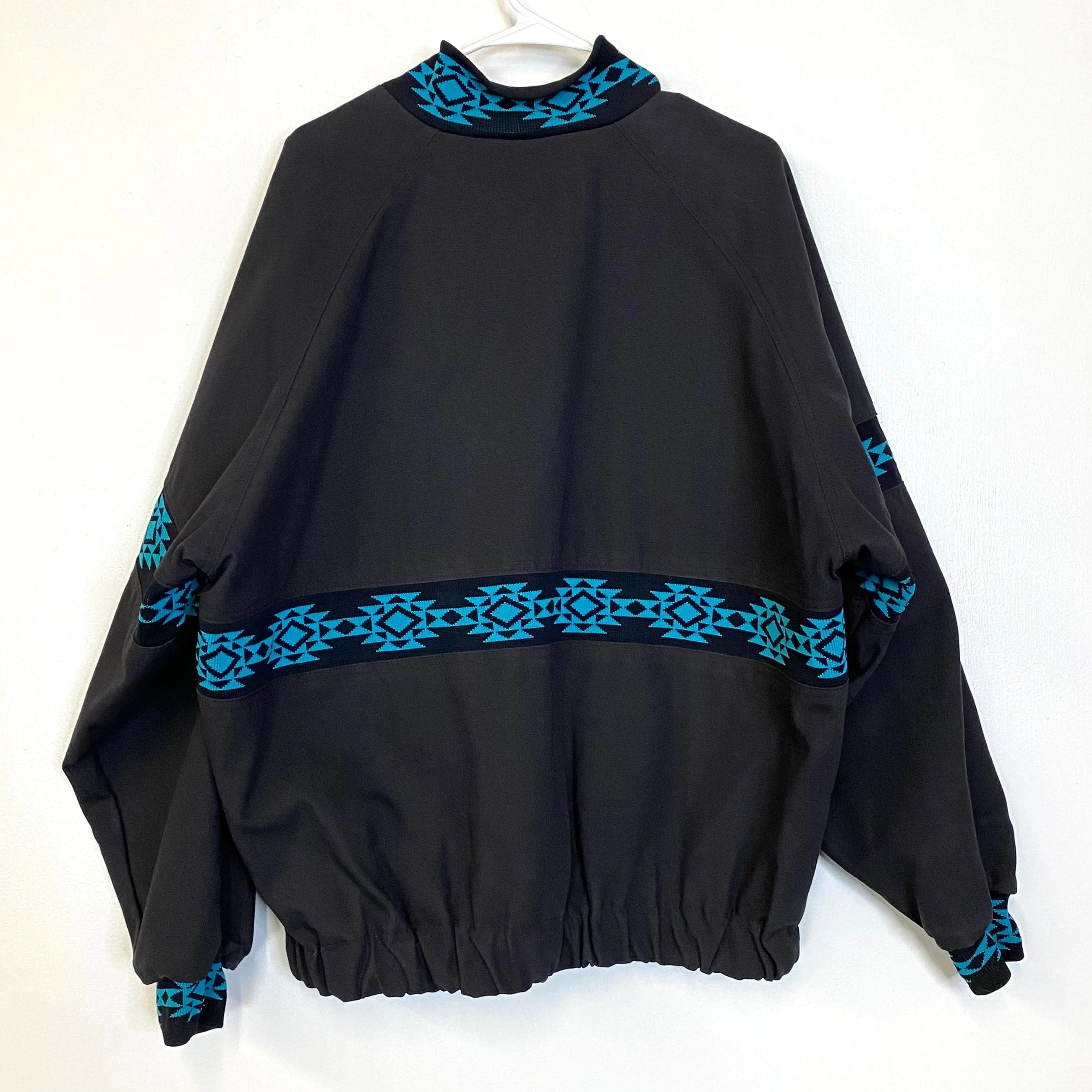 Vintage Walls Western Wear USA Mens XL Rancher Teal/Black Canvas Work Chore Coat Jacket