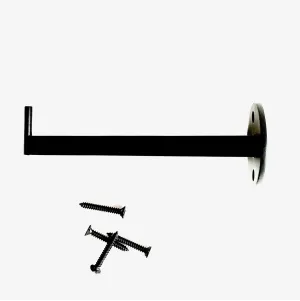 Wall Hook - Matte Black - 6" Long
