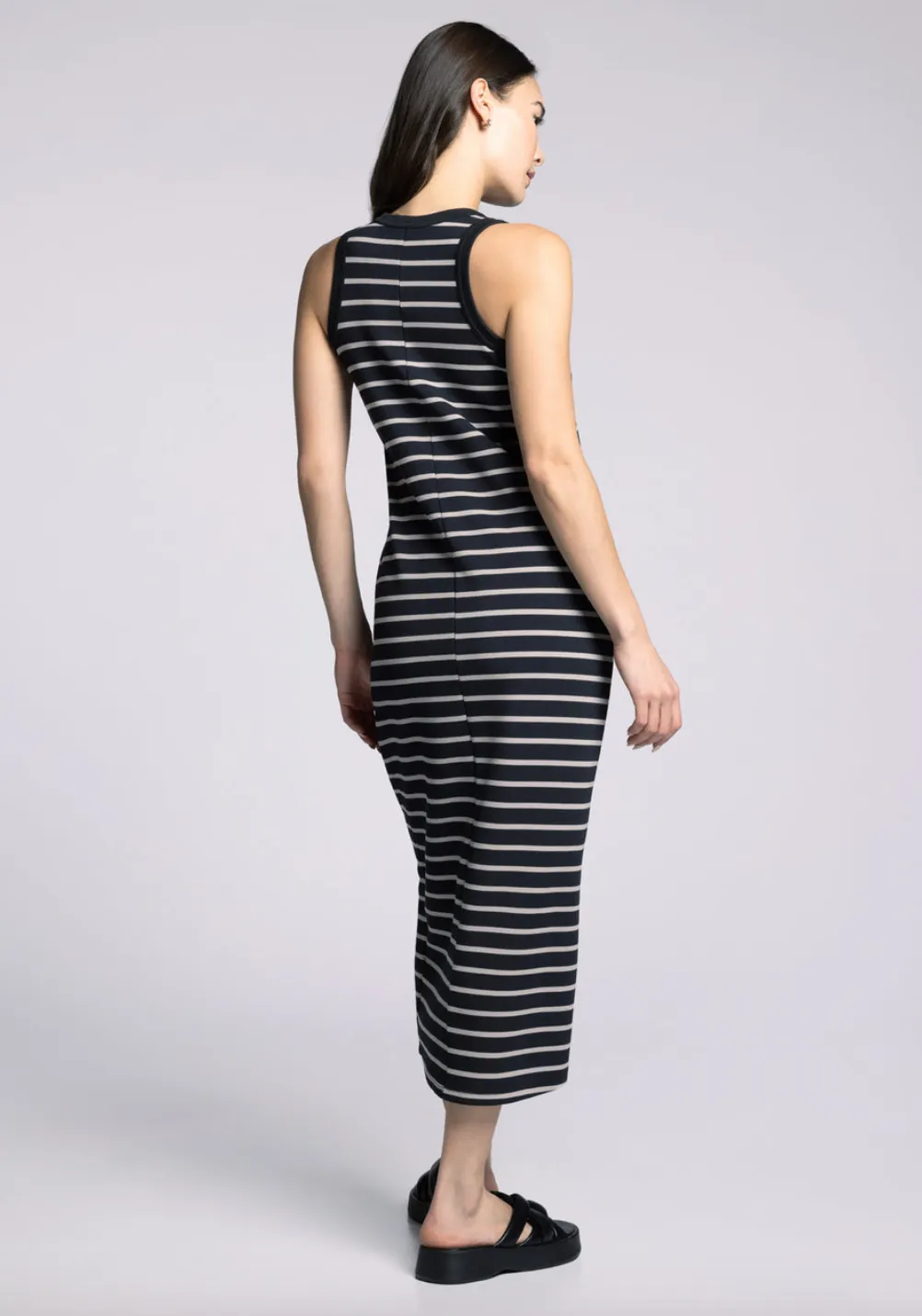 Walter Dress -- Black Taupe