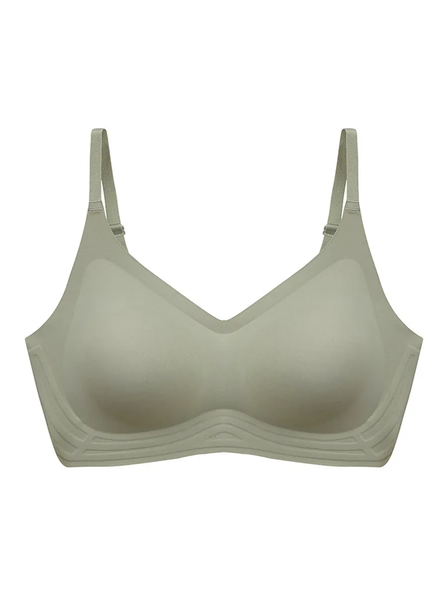 Women Casual Pure Color One-Piece Push-up Bra
