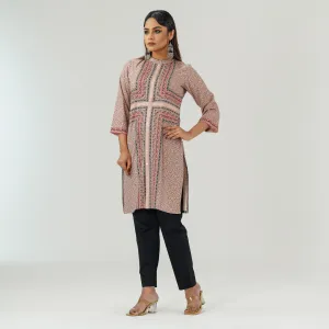 Womens Multi Color Printed Kurti