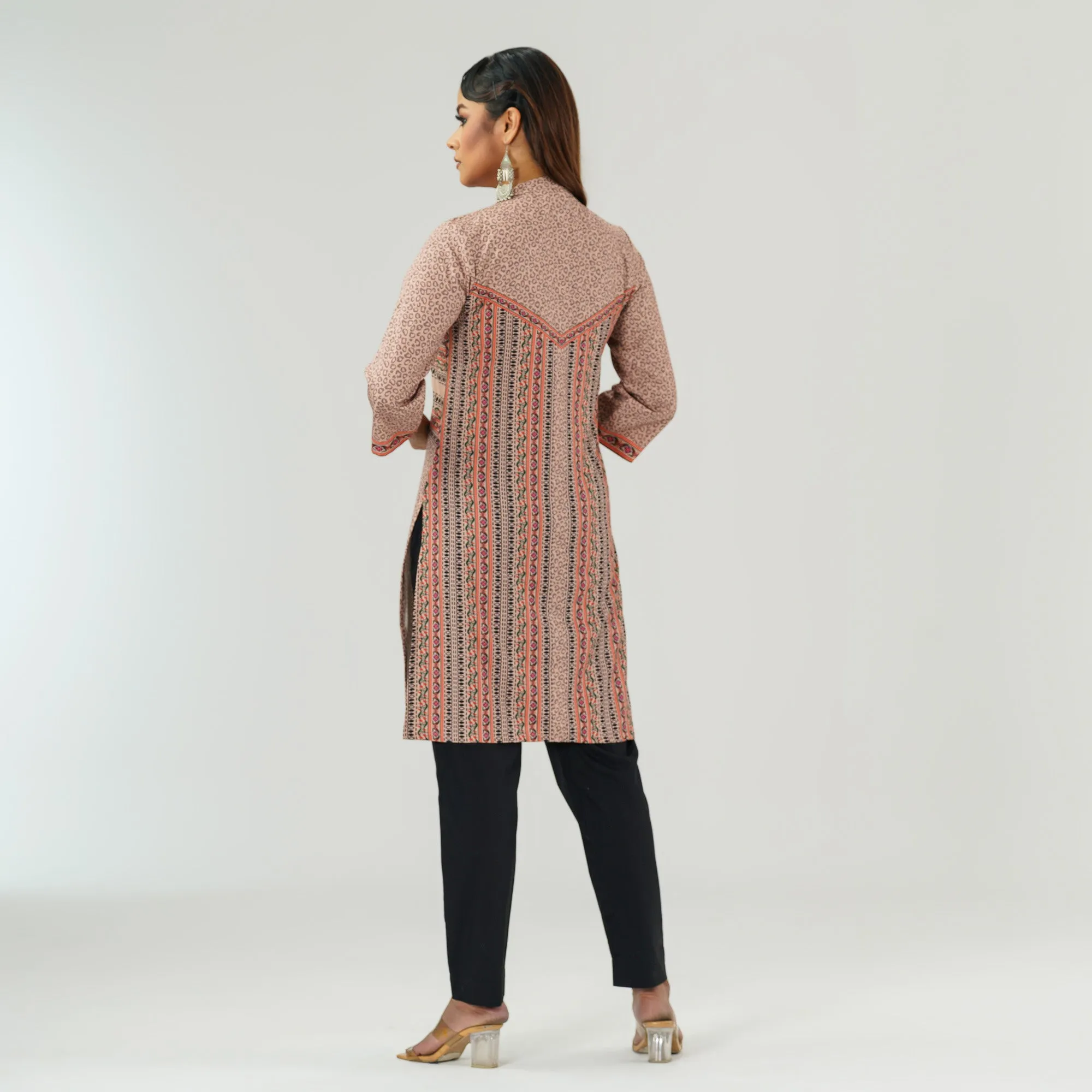 Womens Multi Color Printed Kurti
