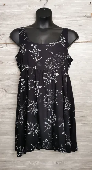 WOMENS SIZE LARGE - GUILTY, Black & White Babydoll Summer Dress NWT B45