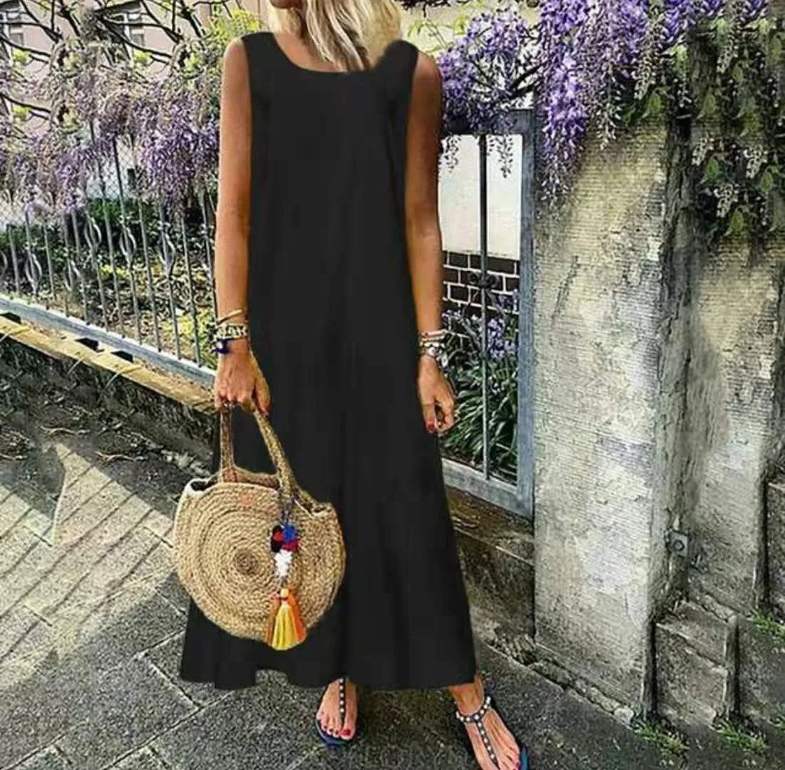Women's Tank Top Sleeveless Breezy Maxi Dress