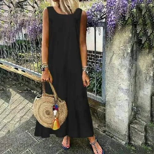 Women's Tank Top Sleeveless Breezy Maxi Dress