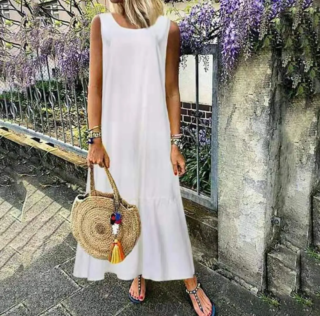 Women's Tank Top Sleeveless Breezy Maxi Dress