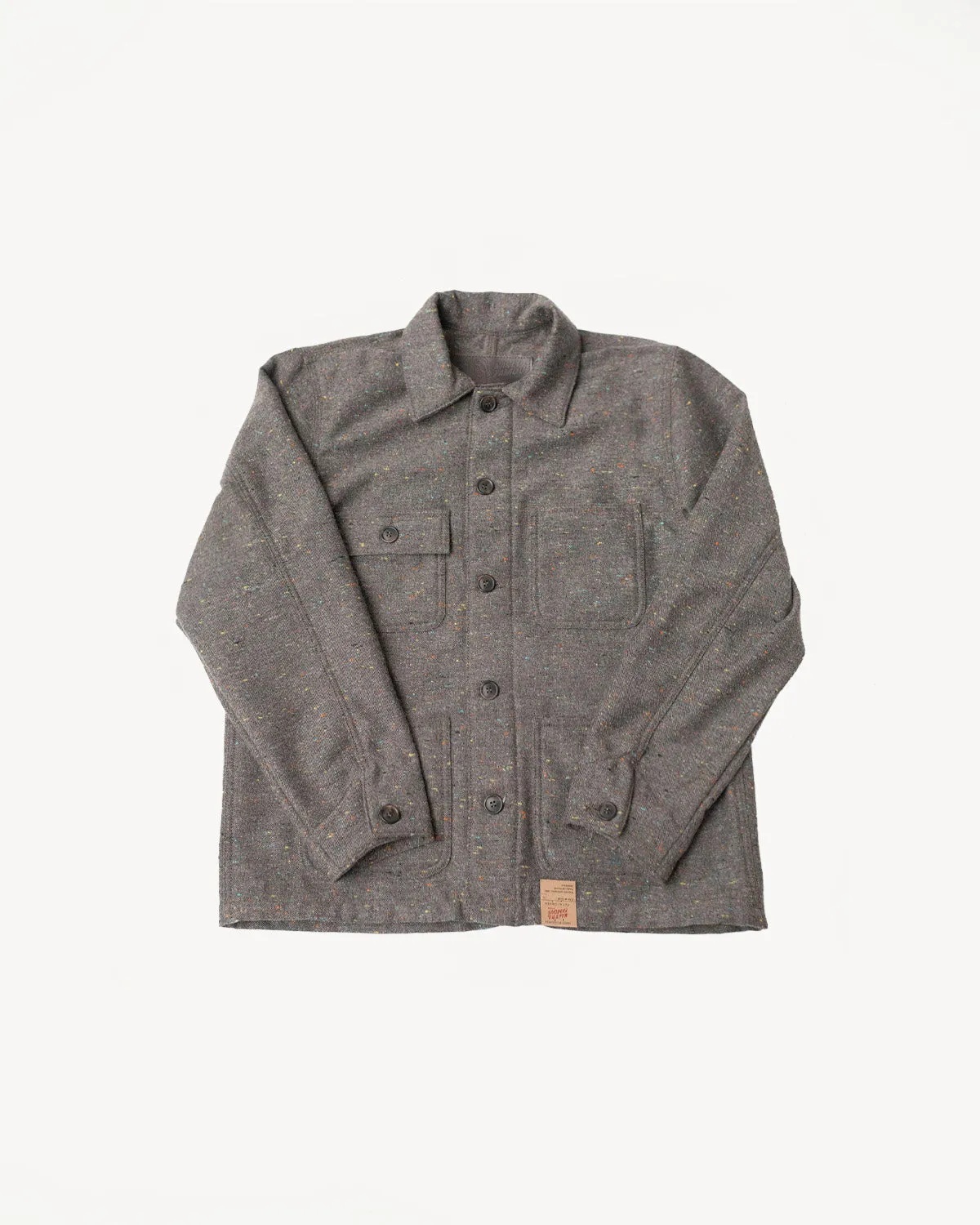 Wool Blend Multi-Nep Chore Coat - Brown
