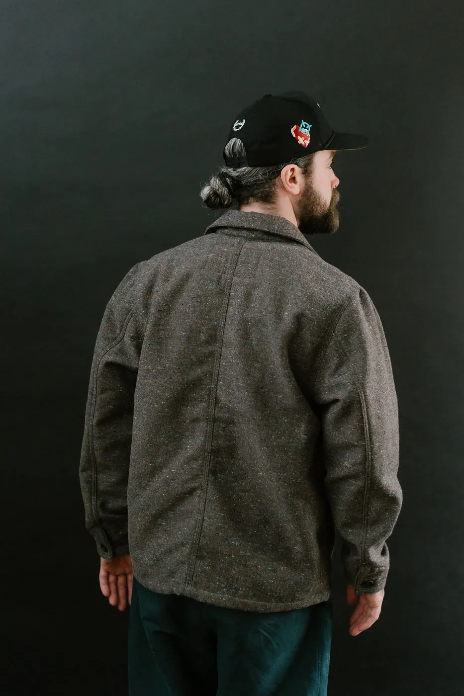 Wool Blend Multi-Nep Chore Coat - Brown