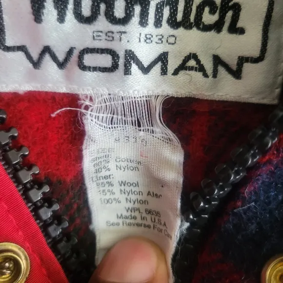 Woolrich Womens Red Utility Jacket