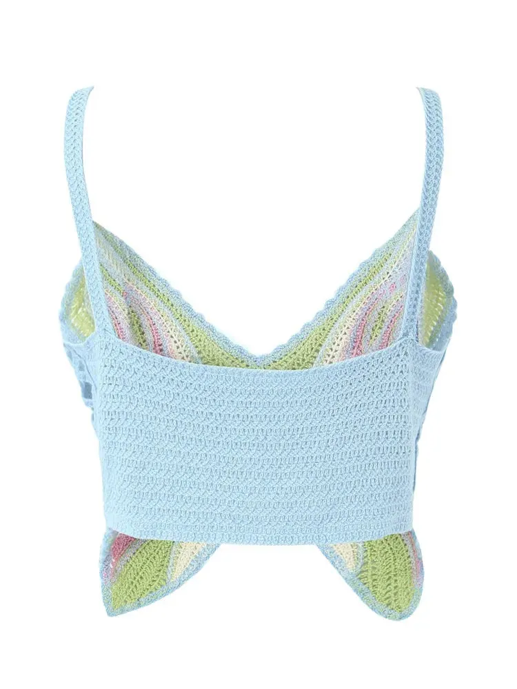Y2K Butterfly Knit Tank